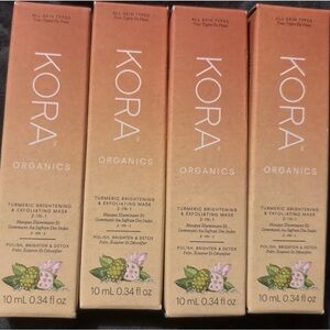 x4 Kora Organics-Turmeric Brightening & Exfoliating Mask